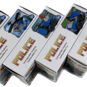 משחק הרכבה משטרה - מארז מורחב גדול 6 יחידות