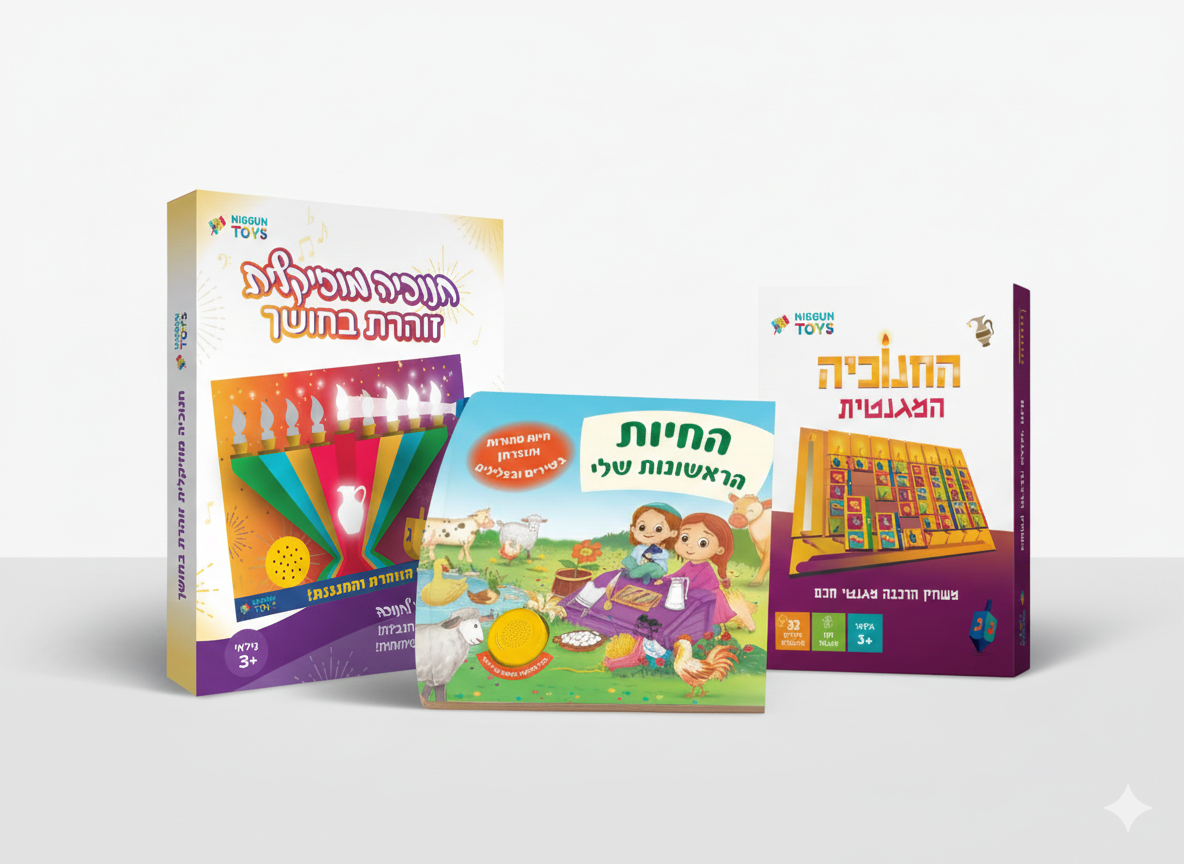 ערכת חנוכה - החיות הראשונות שלי