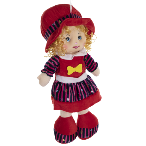 בובה גדולה מבד - אדום/שחור