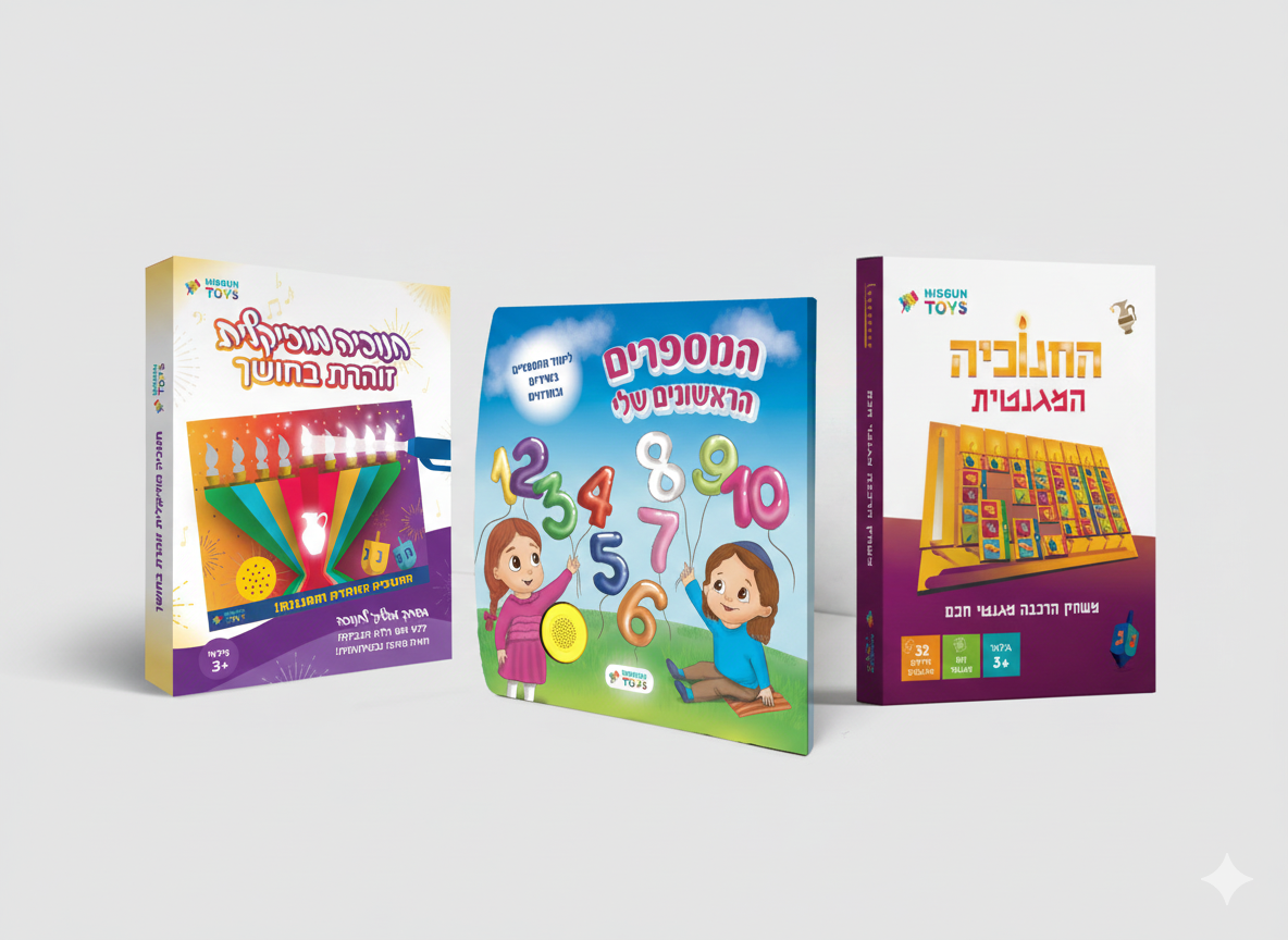 ערכת חנוכה - המספרים הראשונים שלי