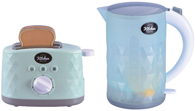 סט קומקום ומצנם חשמלי עם אורות וצלילים