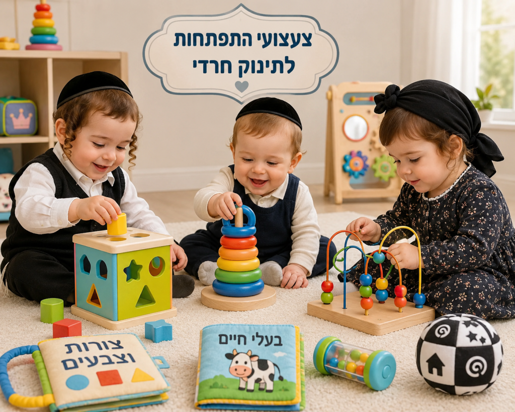 צעצועי התפתחות לתינוק חרדי